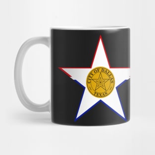 Dallas Flag Star Decal Mug